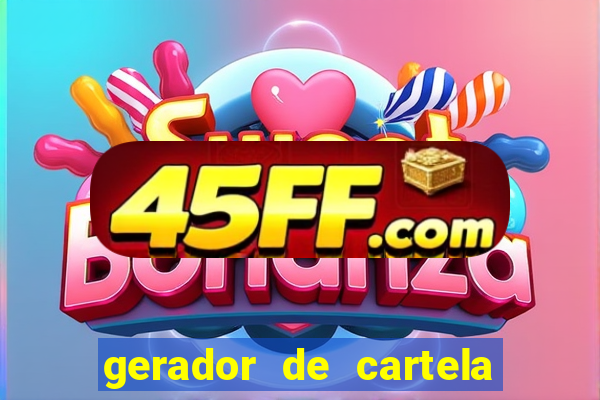 gerador de cartela de bingo